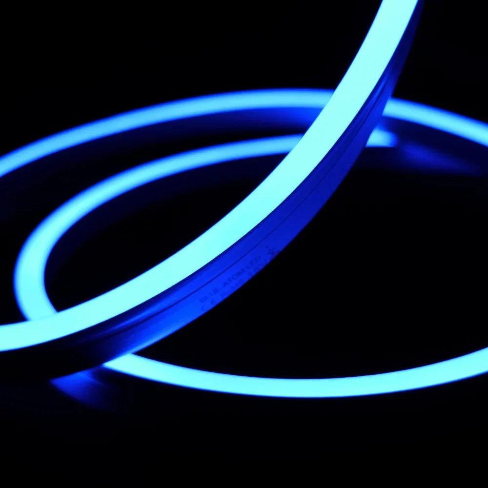 Extra Long Blue Neon Flex 48V 10x20mm IP68 Waterproof 30m