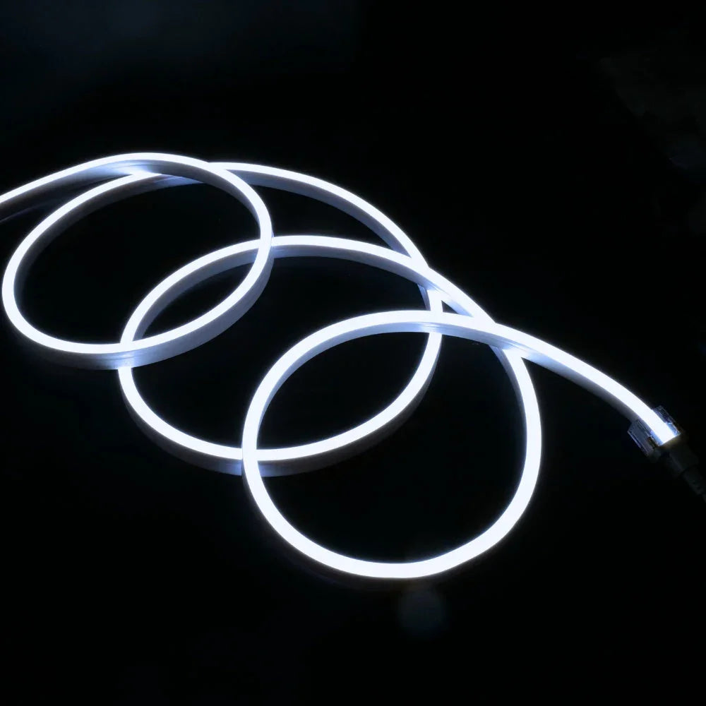 Cool White Neon Flex 6000K 48V 10x20mm IP67 Waterproof 50m