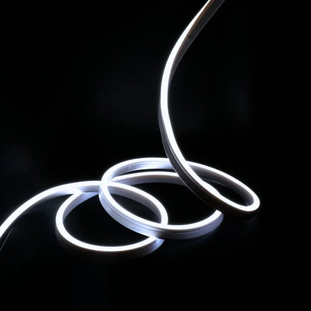 Cool White Neon Flex 6000K 48V 10x20mm IP67 Waterproof 50m