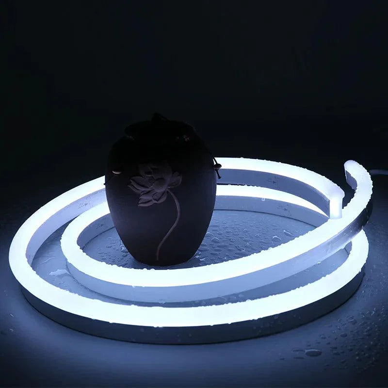 Cool White Neon Flex 6000K DC 12V IP65 Waterproof 8x16mm 120 LEDs/M Only - ATOM LED