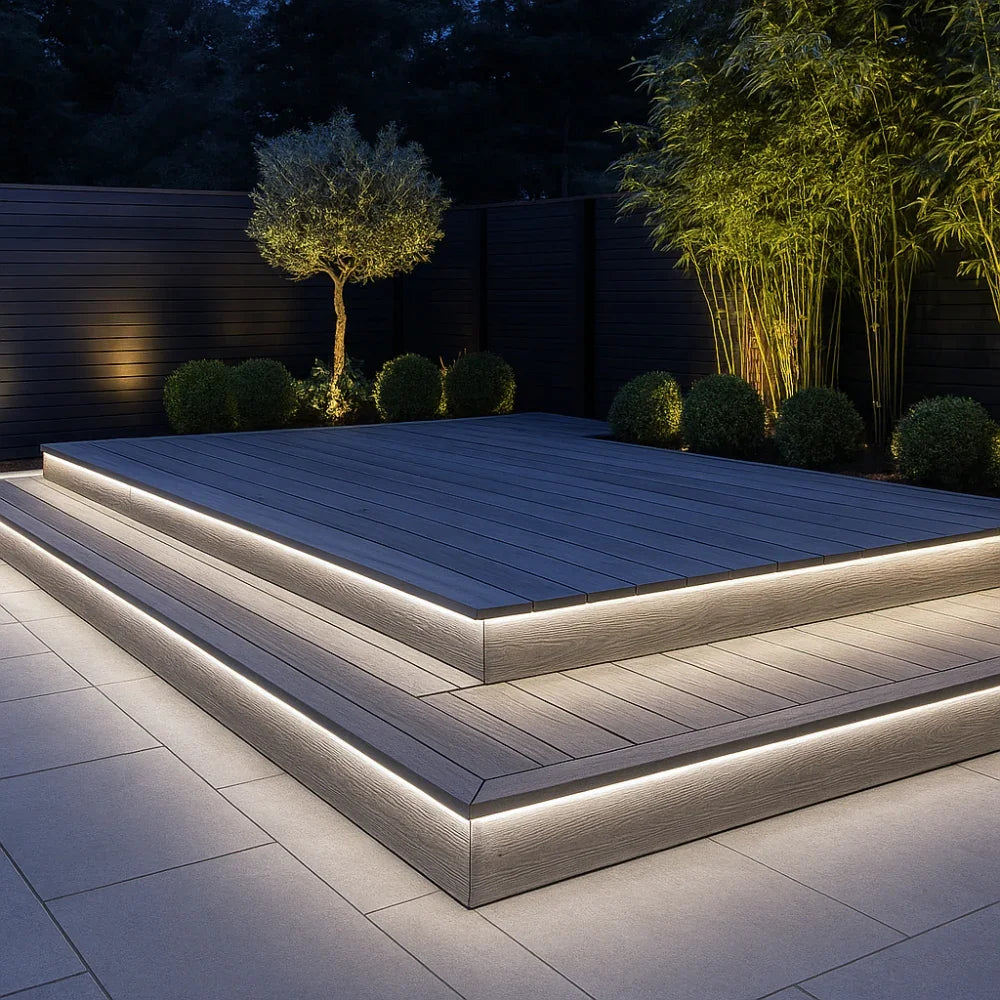 Decking LED Light Natural White Neon Flex 4000K 24V 6x12mm IP67 Waterproof Cut Anywhere