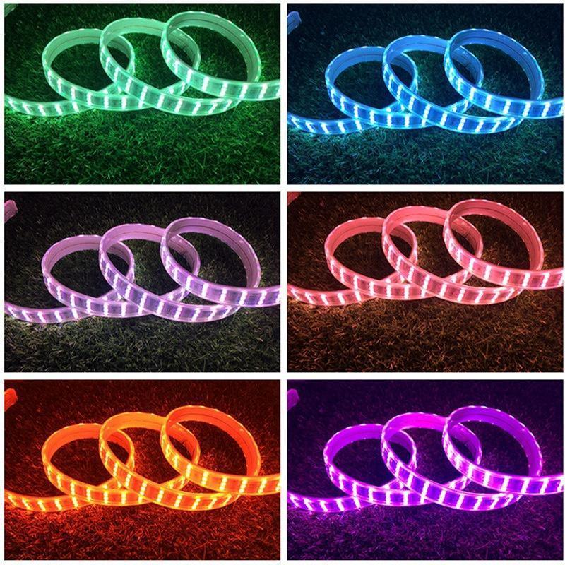 RGB LED Strip 220V 240V 144 LEDs/m IP67 Wireless Bluetooth App Control with Remote - ATOM LED