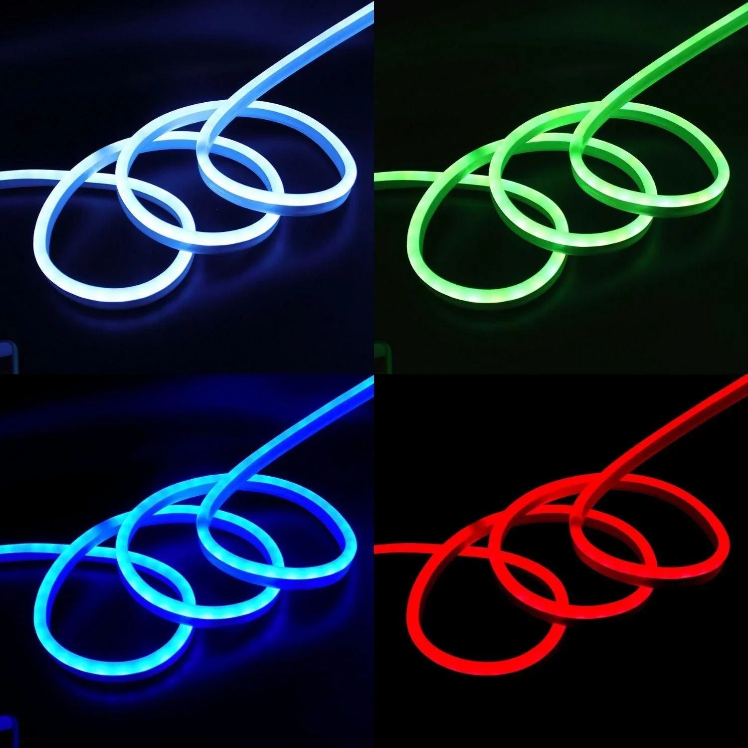 RGB Neon Flex 220V 240V 10x20mm Flat Shape IP67 Waterproof WIFI App Control work with Alexa and Google - ATOM LED
