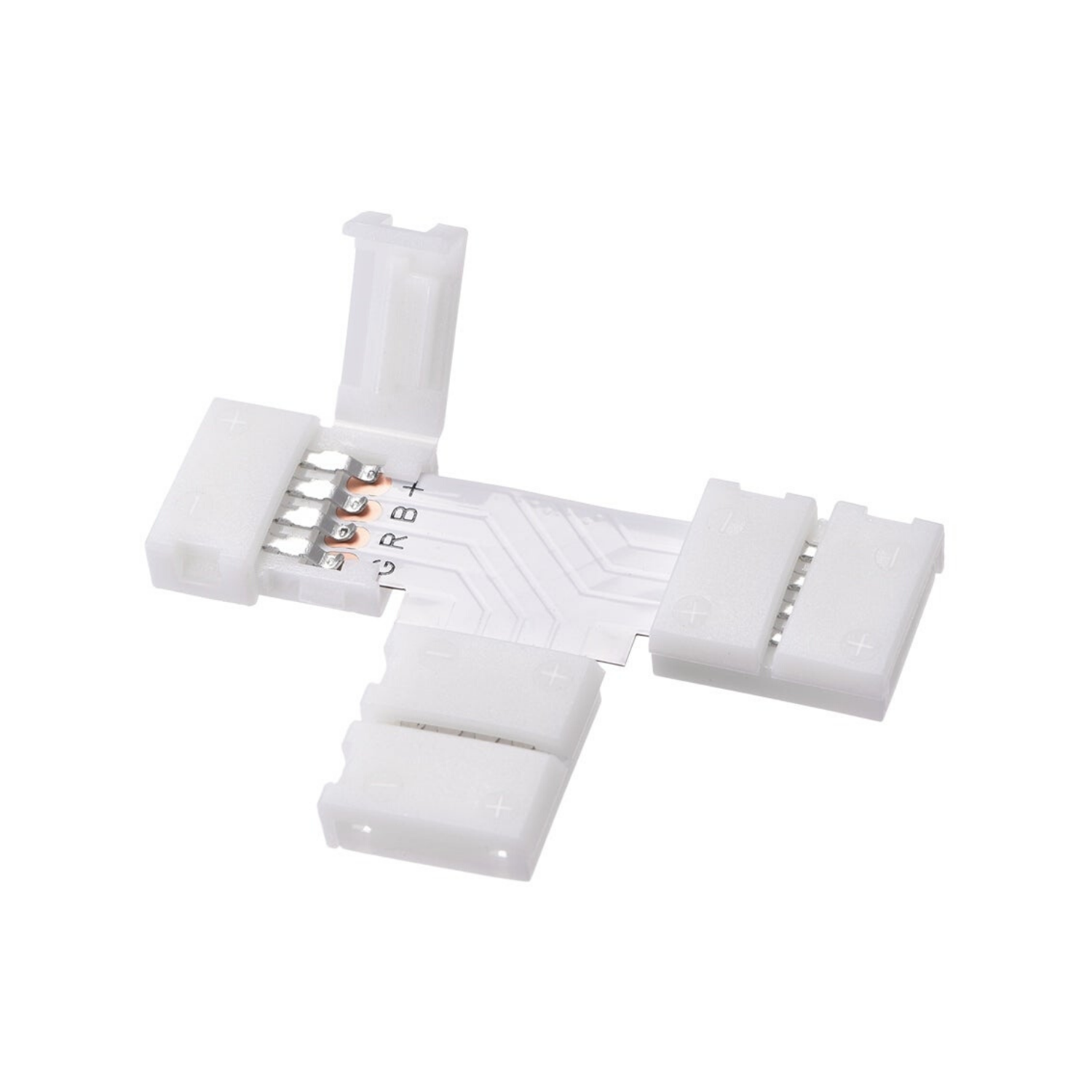 4x Connecteur Angle T pour ruban led - RGB 5050 strip 4 broches