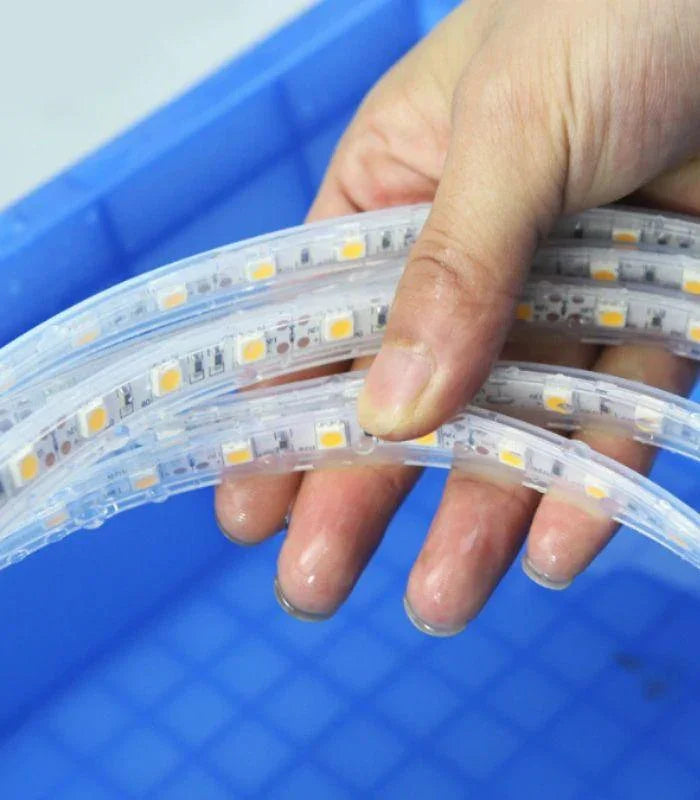 RGB LED Strip 12V 60LEDs/m IP68 Fully Waterproof Dimmable 5 Metre Full Kit - ATOM LED