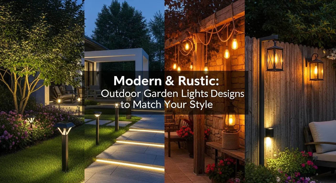 Modern & Rustic: Outdoor Garden Lights Designs to Match Your Style