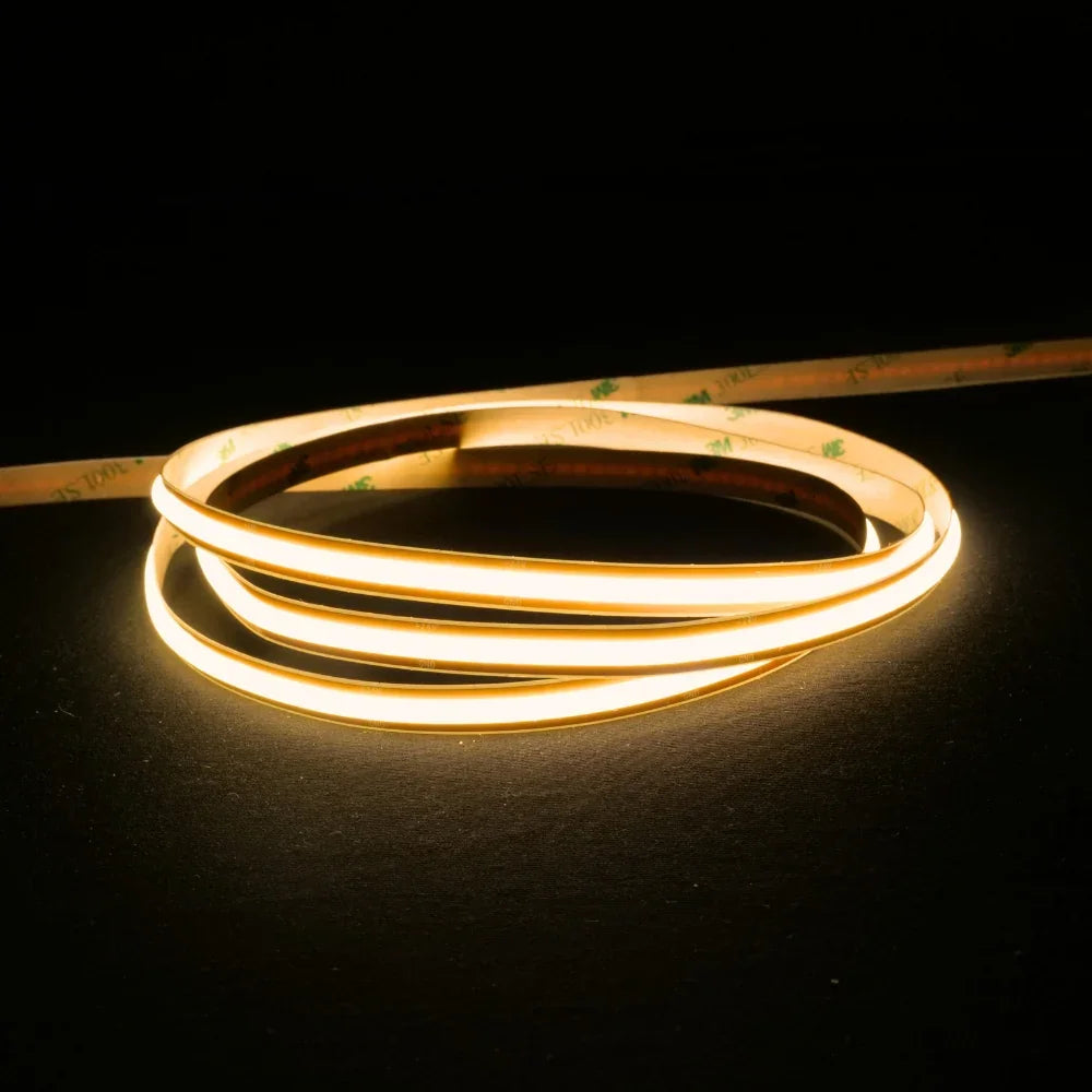 24V Single Colour COB LED Strip — CRI 90 plus, IP20 and IP67 variants, up to 20m single feed run