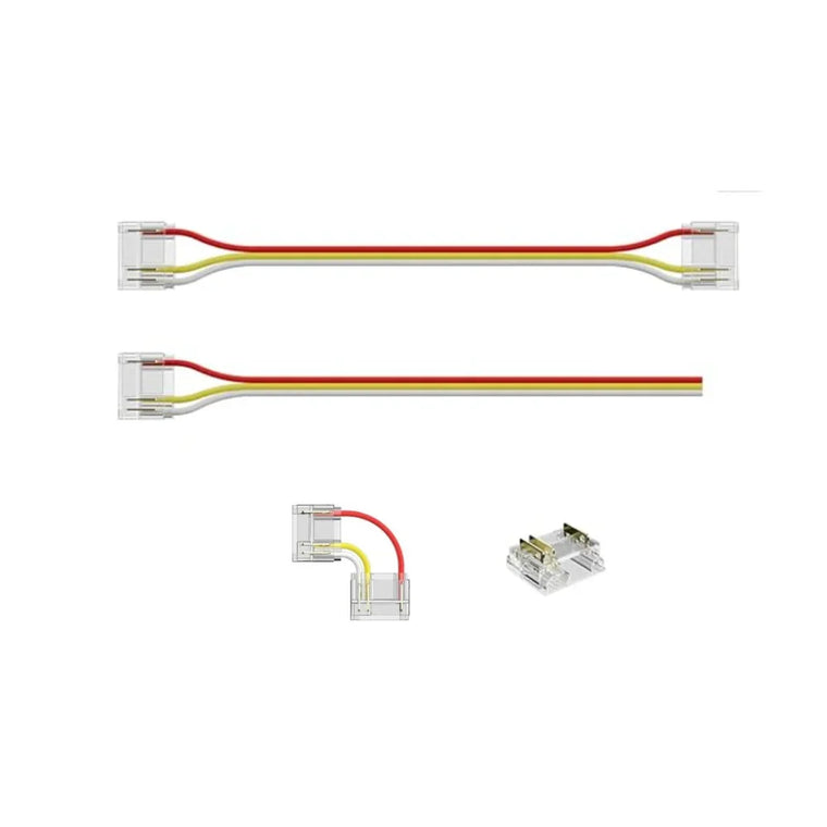 12mm 3-Pin Connectors Kit for RGB IC SPI COB LED Strip Light IP20 — ATOM LED