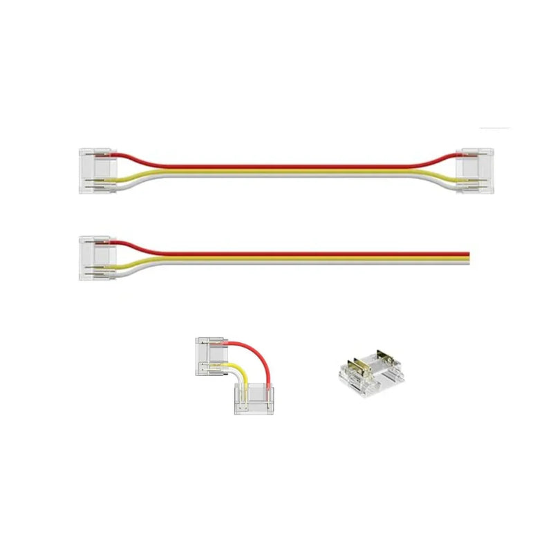 12mm 3-Pin Connectors Kit for RGB IC SPI COB LED Strip Light IP20