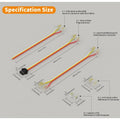 12mm 3-Pin Connectors Kit for RGB IC SPI COB LED Strip Light IP20 — ATOM LED