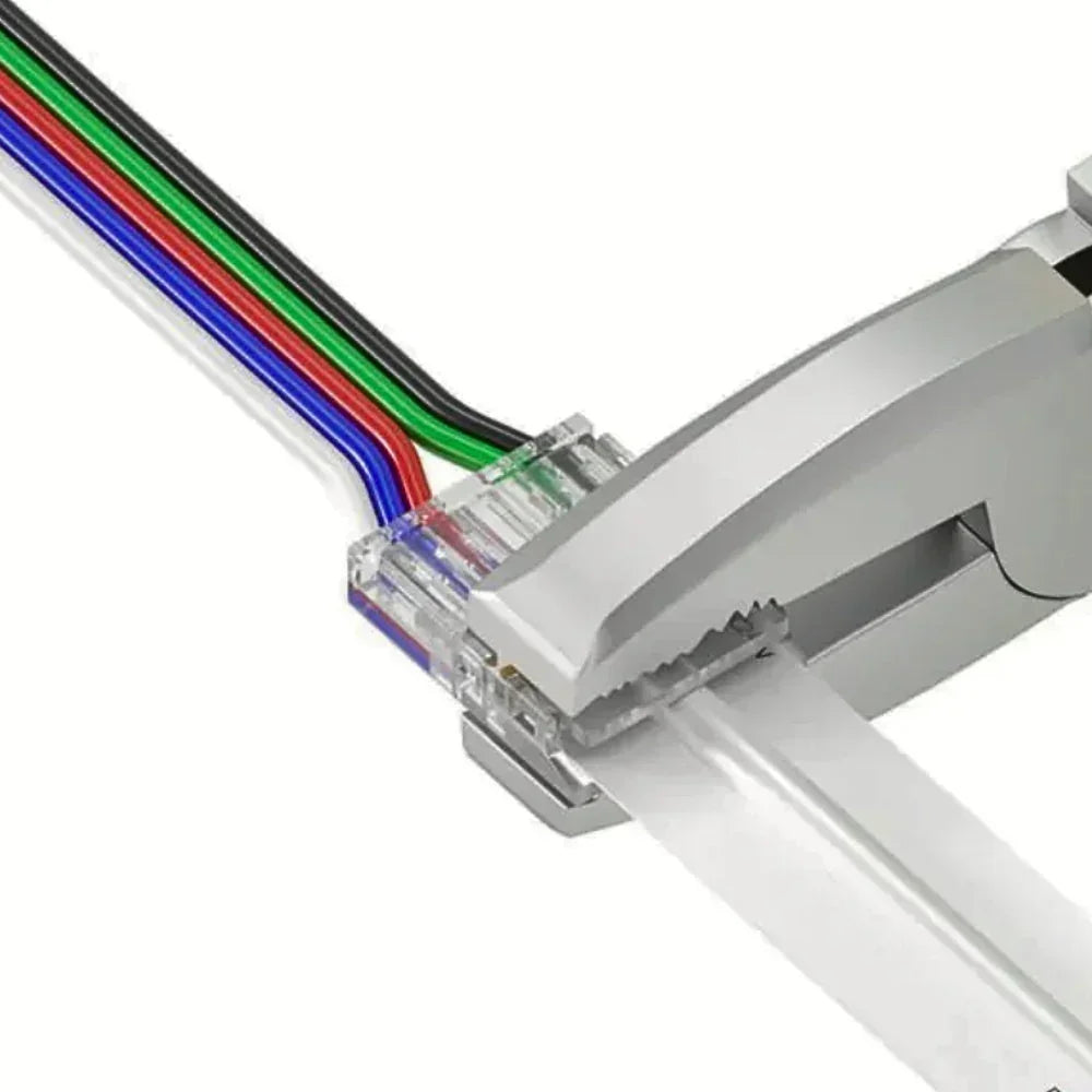 10mm 3-Pin Connectors Kit for RGB IC SPI COB LED Strip Light IP20