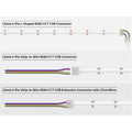 12mm 6-Pin Connectors Kit for RGB CCT COB LED Strip Light