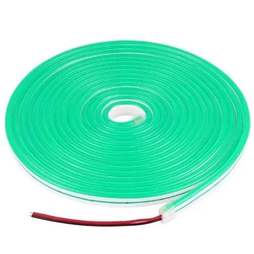 Mini Green LED Neon Flex 6x12mm 12V 120LEDs/m IP65 Waterproof 2.5cm Kit - ATOM LED