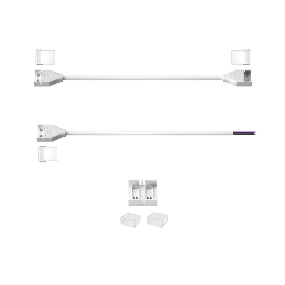12mm 4-Pin DC Connectors for RGB COB LED Strip Light IP68