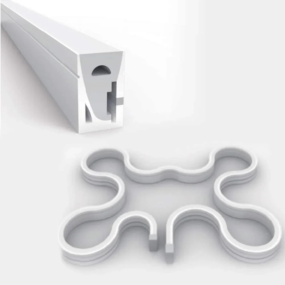 Silicone LED Neon Flex Diffuser Body for LED Strip 12x20mm - ATOM LED