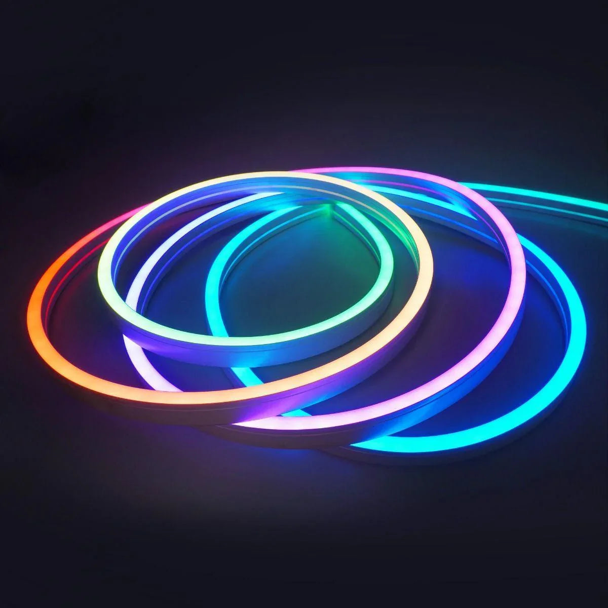 Addressable Digital Pixel RGB Neon Flex 24V 12x20 WS2811 with WIFI Wireless App Controller Kit - ATOM LED