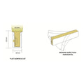 6x12mm IP67 neon flex dimensions: 6mm body, 12mm height, 10.5mm emitting face and horizontal bend