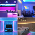 Digital Pixel RGB LED Strip 12V WS2811 Addressable 5050 60LED/m 5 Metre IP65 Waterproof - ATOM LED