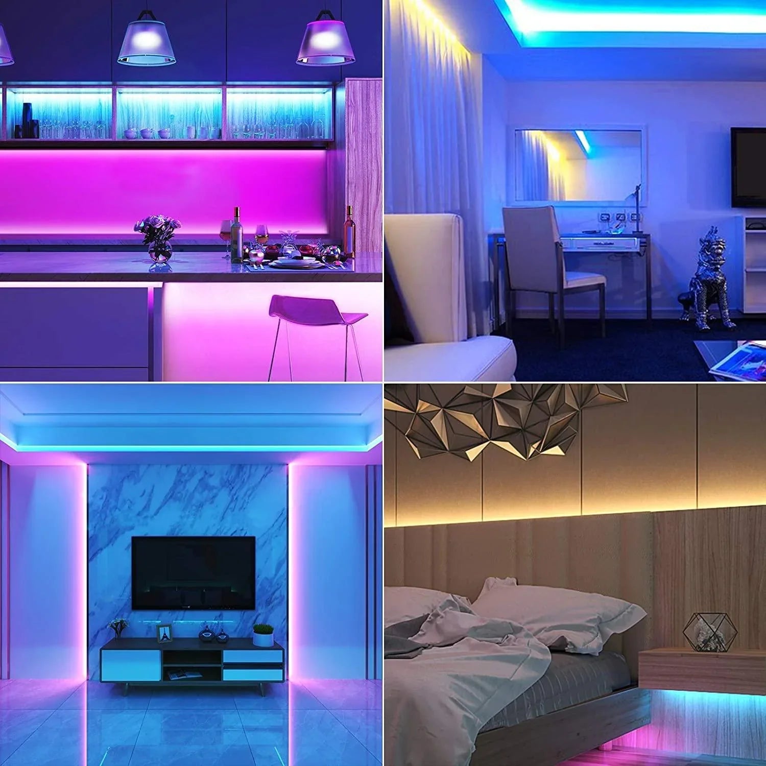 Digital Pixel RGB LED Strip 12V WS2811 Addressable 5050 60LED/m 5 Metre IP65 Waterproof - ATOM LED