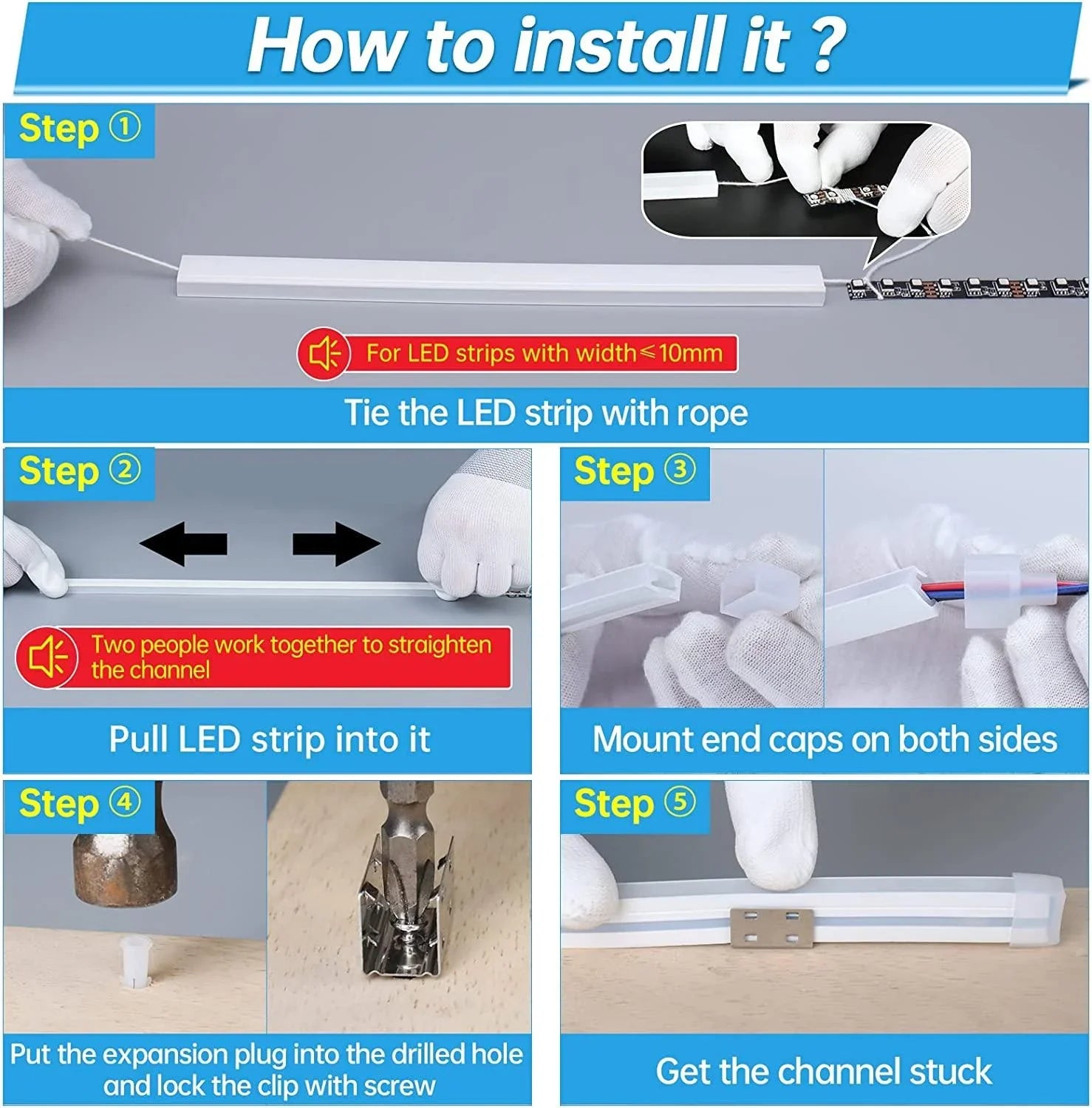 Silicone LED Neon Flex Diffuser Body for LED Strip 12x20mm | ATOM LED