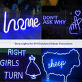 Blue LED Neon Flex DC 12V IP65 Waterproof 8x16mm 120 LEDs/M - ATOM LED