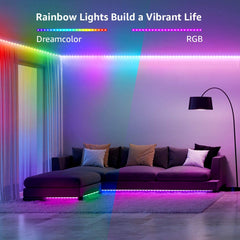 Digital Pixel RGB LED Strip 12V WS2811 Addressable 5050 60LED/m 5 Metre IP65 Waterproof - ATOM LED
