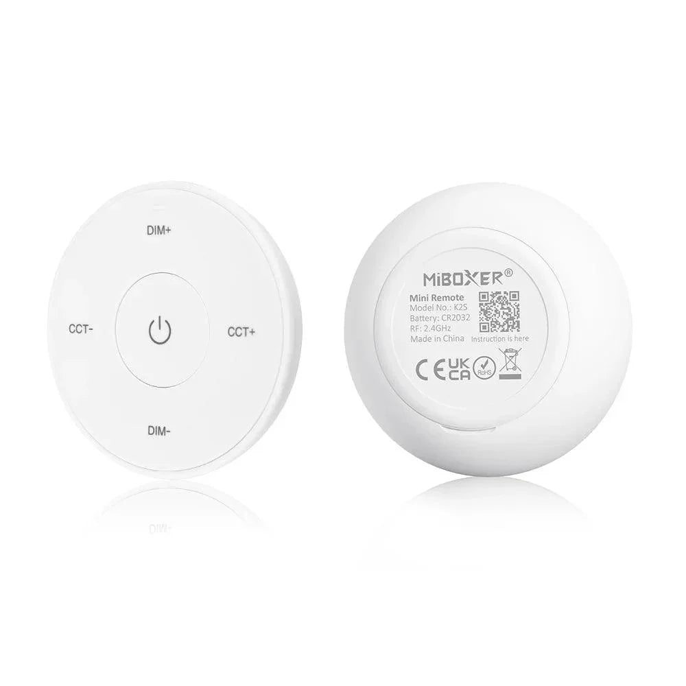 White K2 Mini Remote (2.4GHz) CCT Bulbs and Controllers