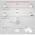 8mm 2-Pin DC IP67 Connectors for Single COB LED Strip Light