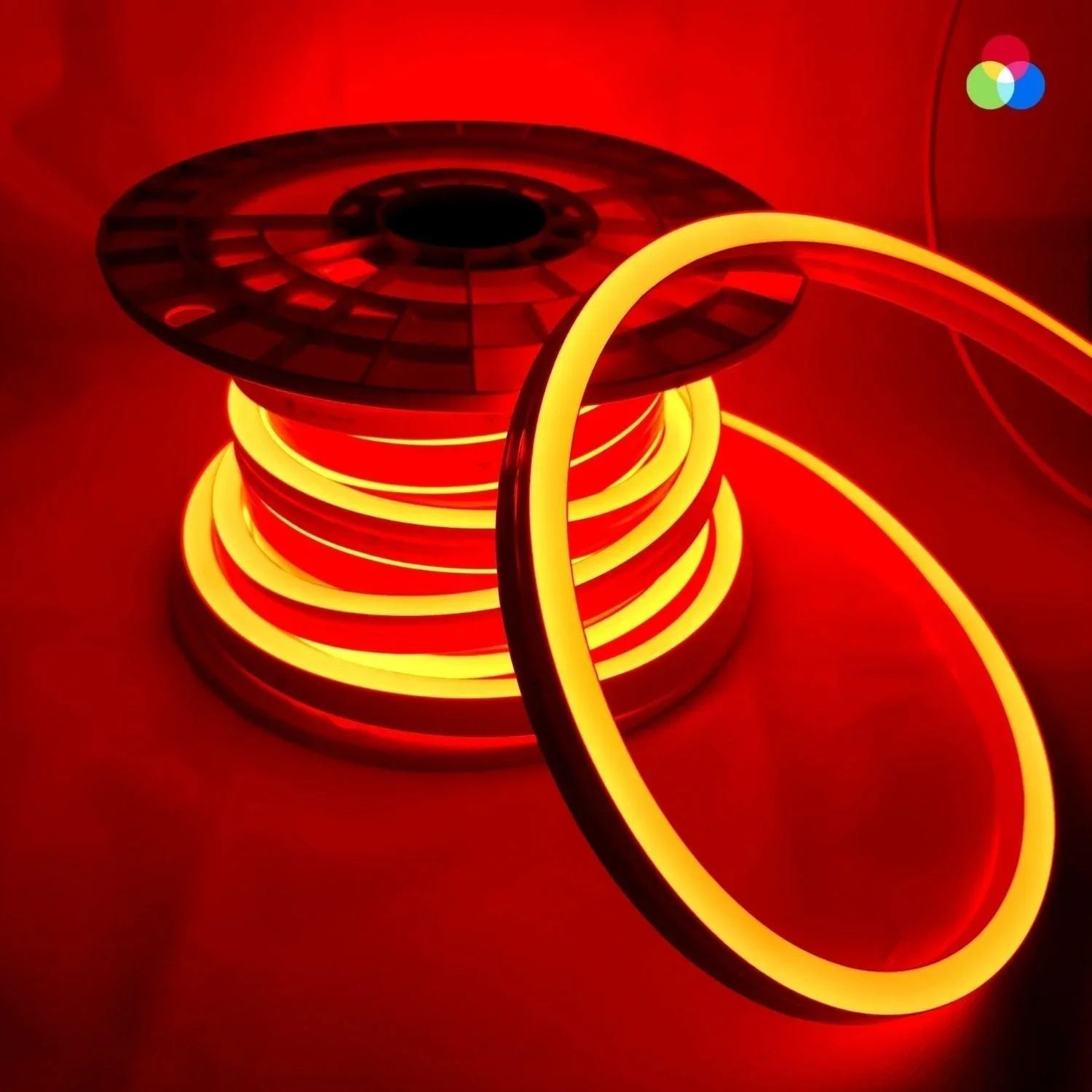 RGB Neon Flex Light DC 24V 15x25mm IP68 Waterproof Full Kit - ATOM LED