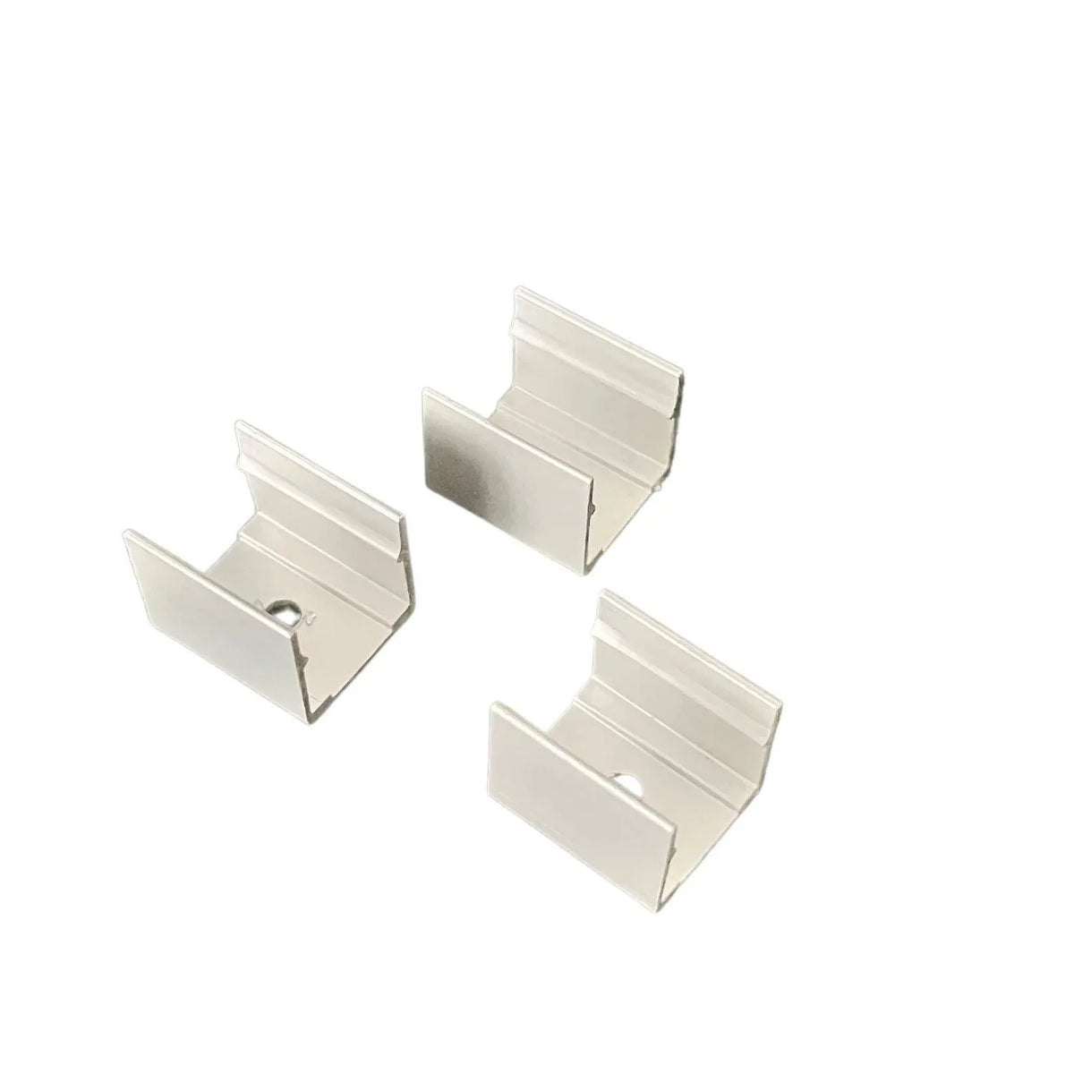 Metal Led Clips LED Neon Flex Clips 16x16mm Flat Shape Aluminium Mounting Clip – ATOM LED