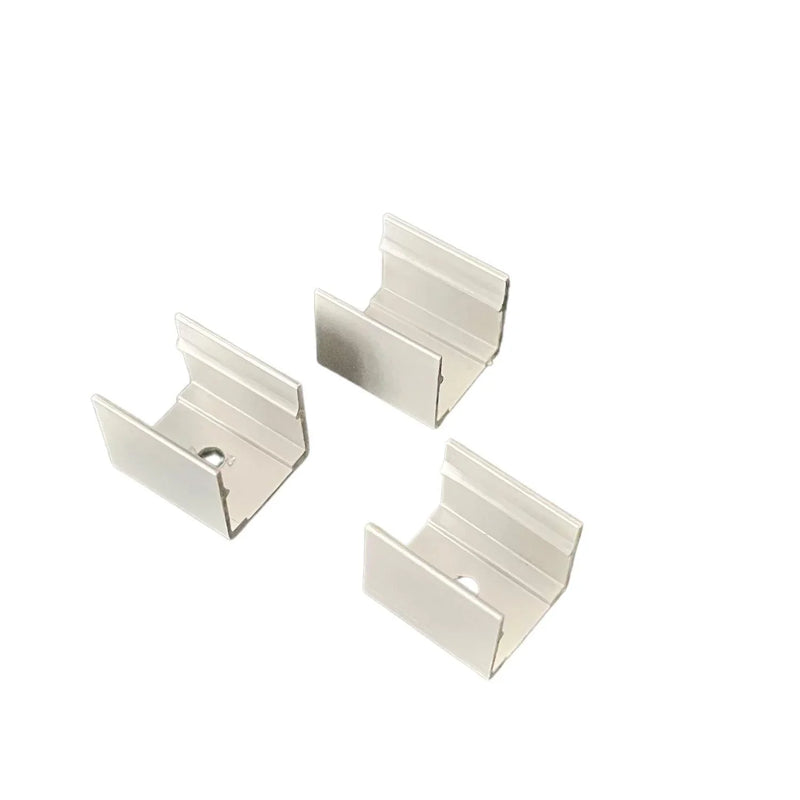 LED Neon Flex Clips 16x16mm Flat Shape Aluminium Mounting Clip - ATOM LED