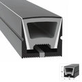 Black Silicone LED Neon Flex Tube Diffuser Body for LED Strip Light 16x16mm - ATOM LED