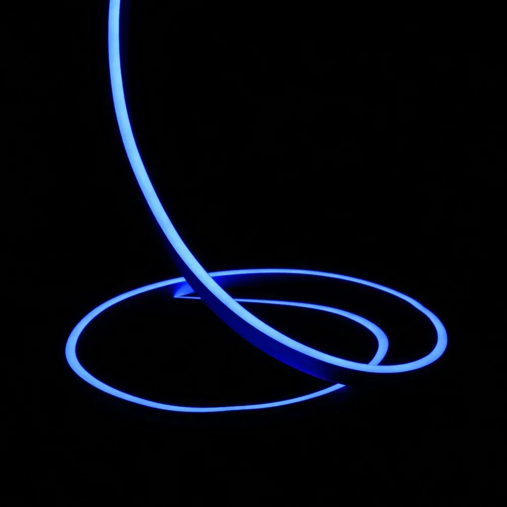 Mini Blue Neon Flex 6000K 24V 6x12mm IP65 Waterproof 15m