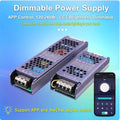 CCT LED Strip Dimmable Power Supply 24V Transformer with Dimmer 120W 450W LED Driver Bluetooth APP Control WW+CW - ATOM LED