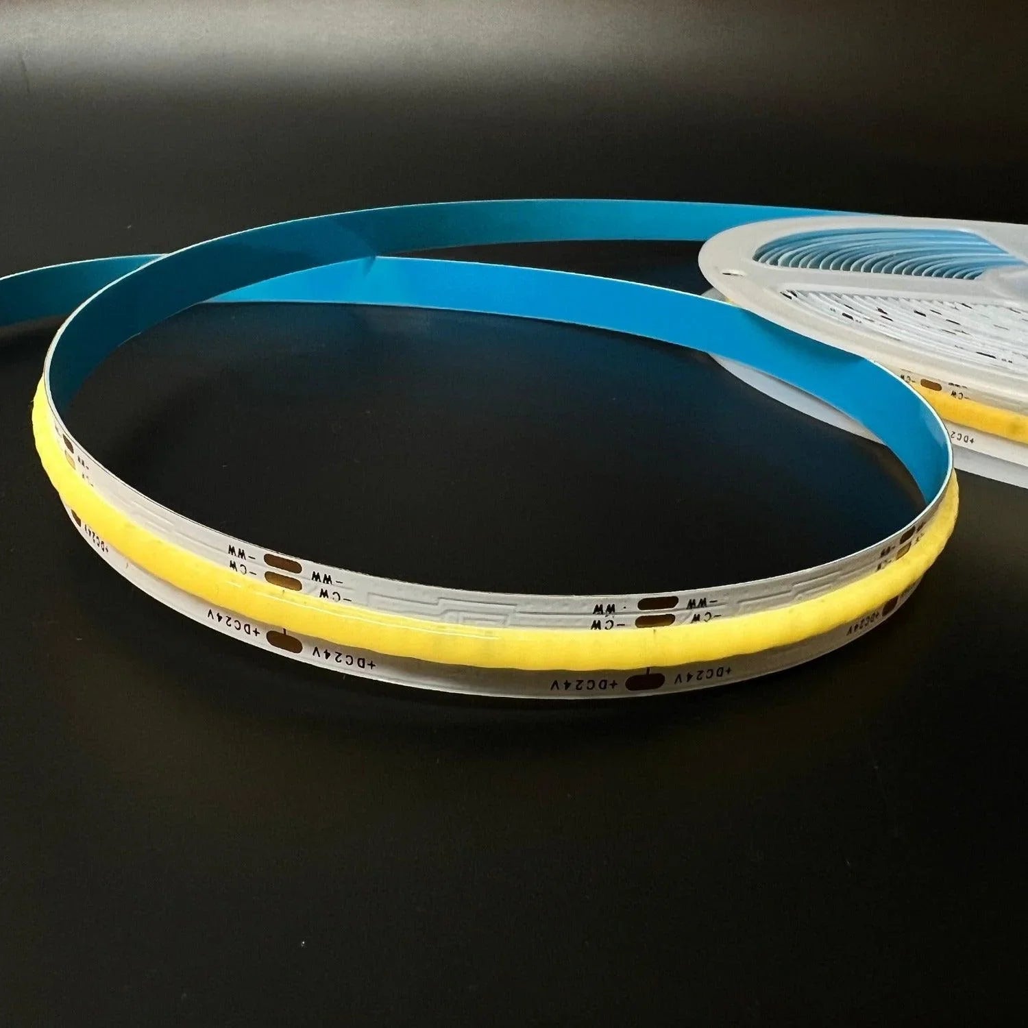 CCT Seamless COB LED Strip 24V 780 LEDs/m IP20 Waterproof WW+CW 10 ...