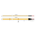 COB LED strip dimensions: 20 metre reel, 10mm wide, 2mm thick, 50mm cut interval