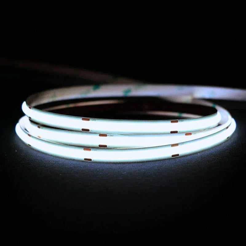 COB LED Strip Cool White 6000K 24V 352 LEDs/m IP20 5 Metre