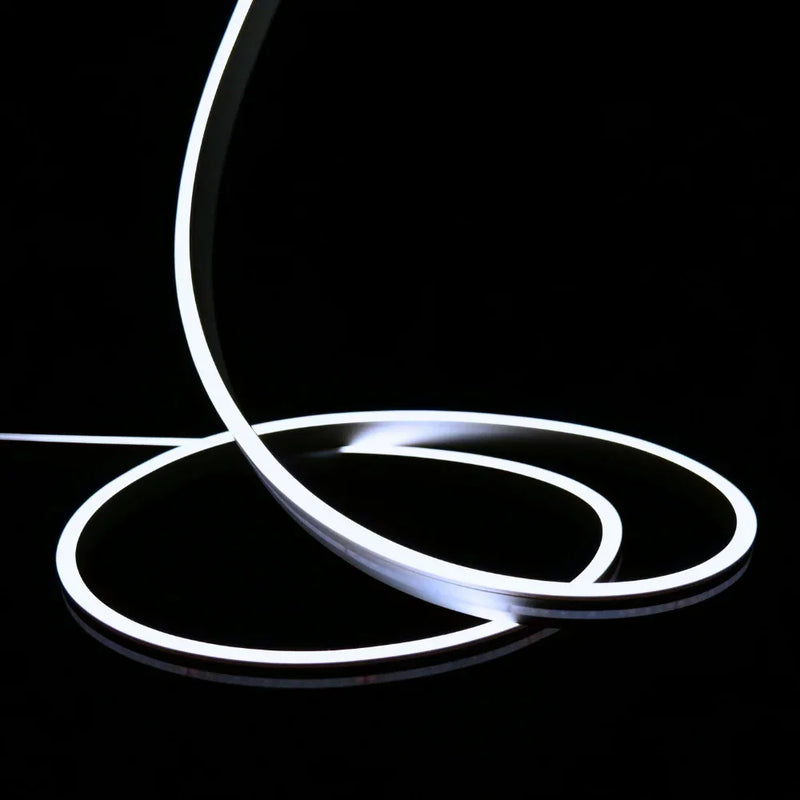 Cool White LED Neon Flex 24V 8x16mm 120LEDs/m IP65 Waterproof 15m