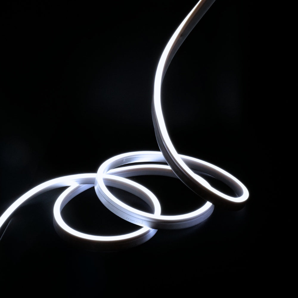 Extra Long Natural White Neon Flex 4000K 48V 10x20mm IP67 30m