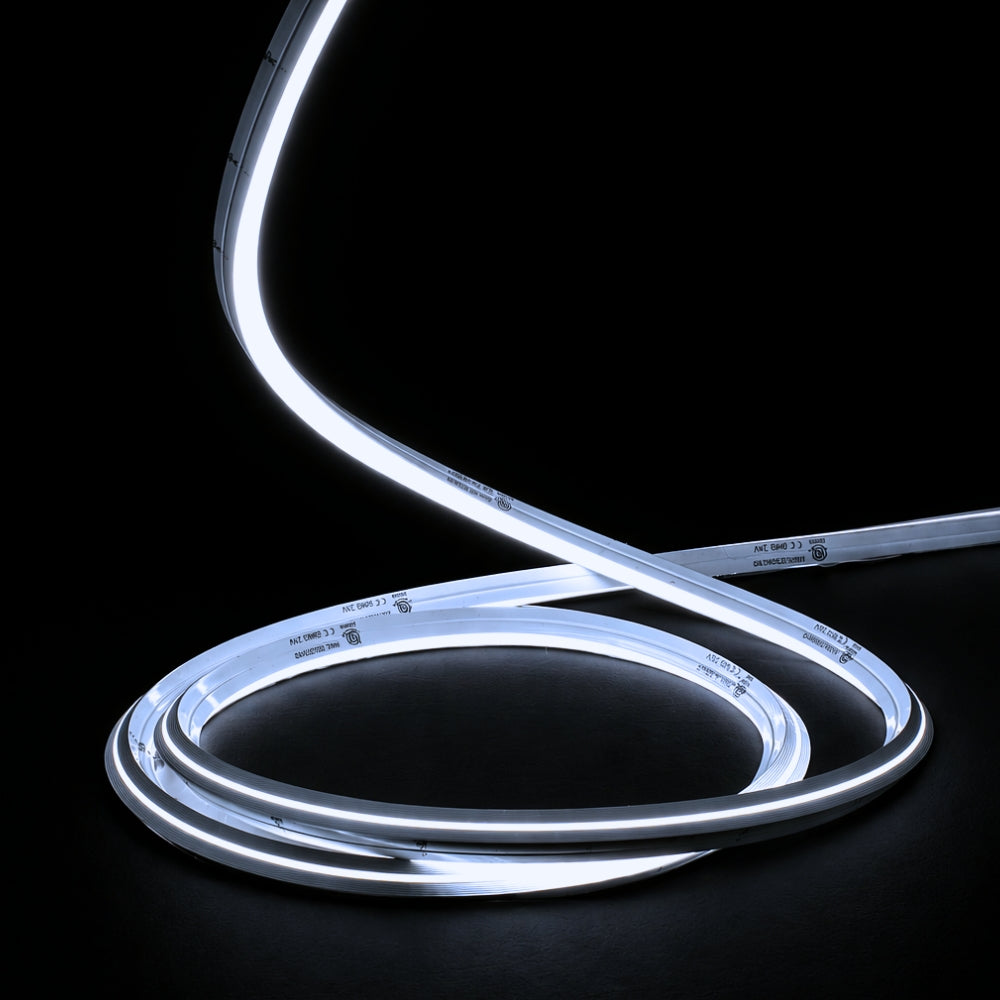 Cool White 6000K 10x10mm Dual Bend LED Neon Flex 24V IP67 Waterproof — ATOM LED