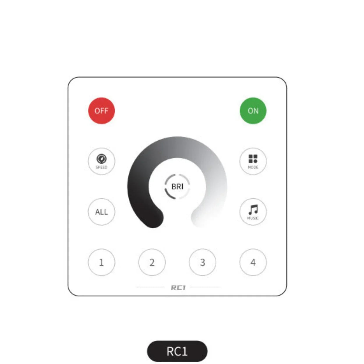 Remote for SP636E DC5-24V Addressable LED Strip Controller