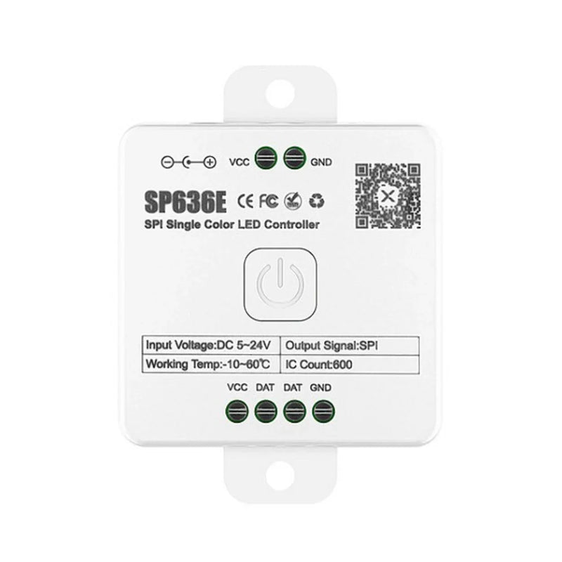 SP636E DC5-24V Addressable LED Strip Dimmer Bluetooth Music Control