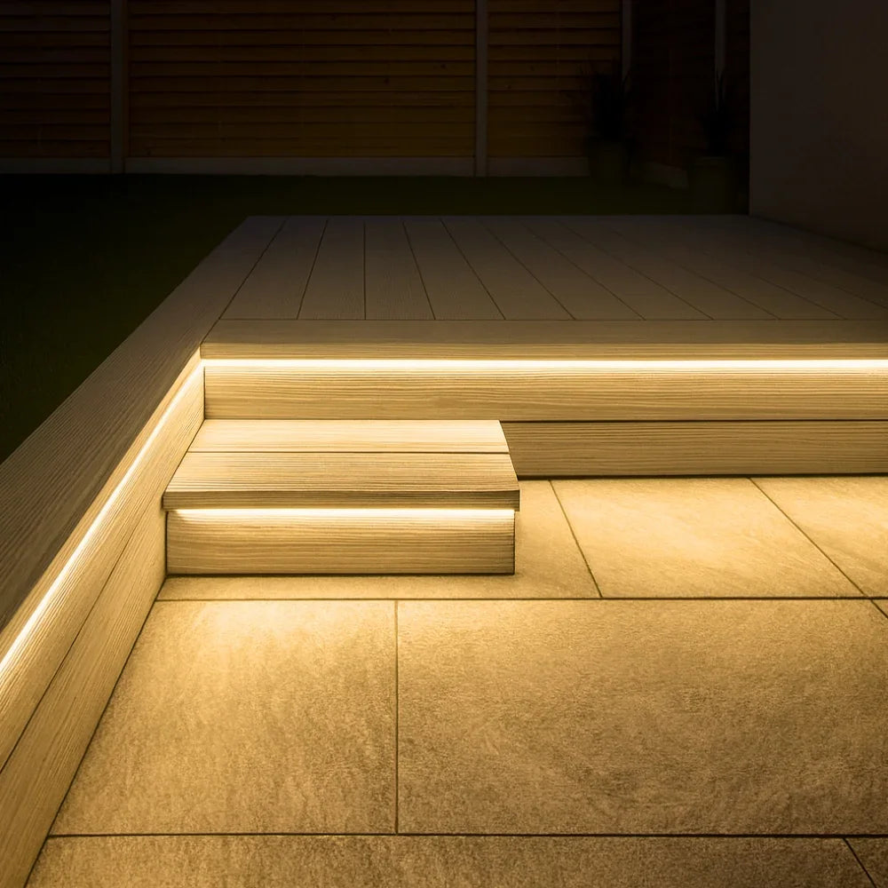 Warm White 3000K — 6x12mm IP67 Decking 48V 10cm Cut | IP67 Waterproof Outdoor LED Neon Flex (alternate view 1)