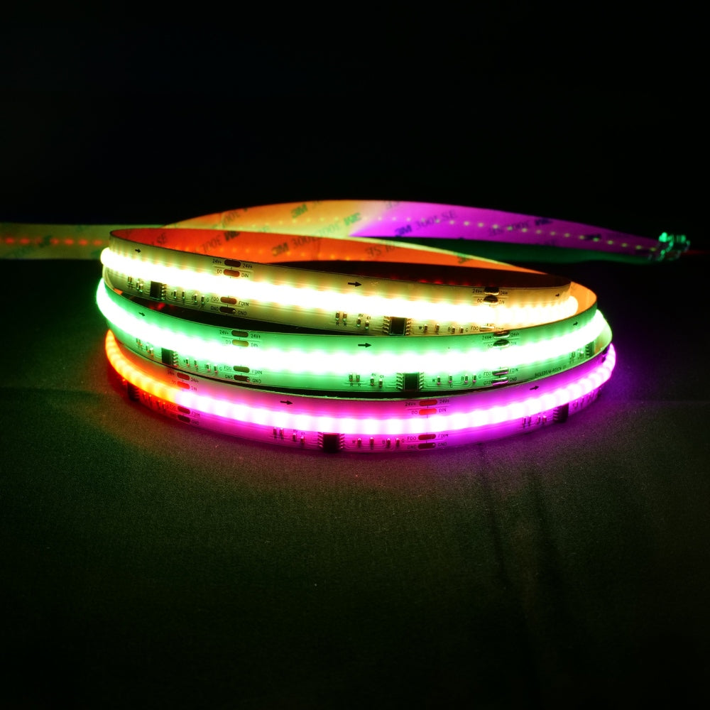 Digital Pixel RGB CCT COB Strip 24V IP20 840 LEDs/m WS2805 15mm Wide