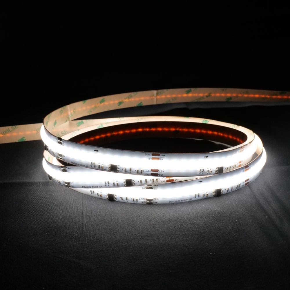 Digital Pixel RGB CCT COB Strip 24V IP20 840 LEDs/m WS2805 15mm Wide