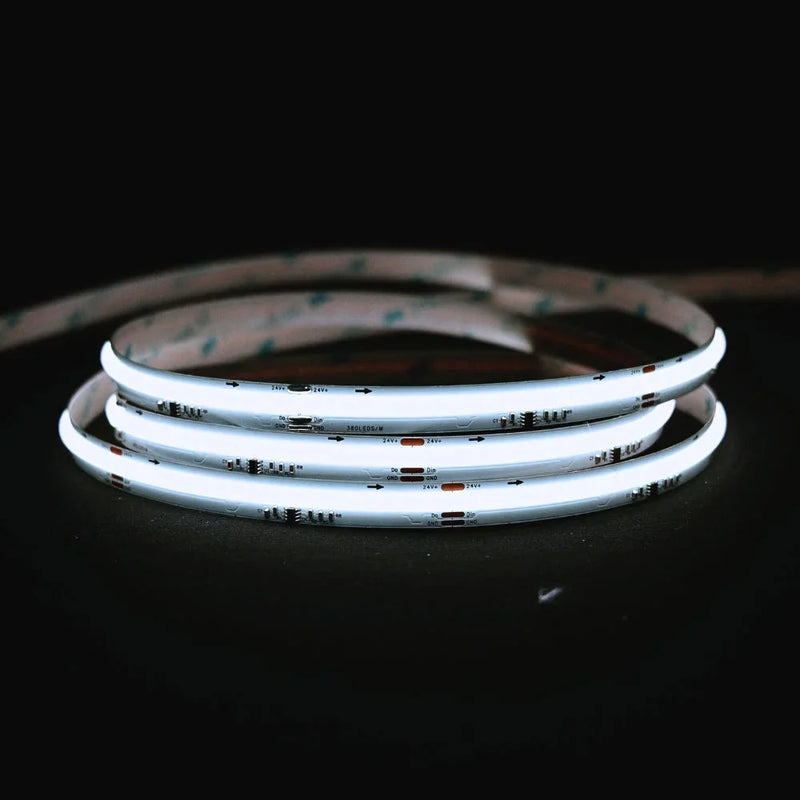 Digital Pixel SPI 2811 COB Strip Cool White 6000K 24V IP20 waterflow led strip