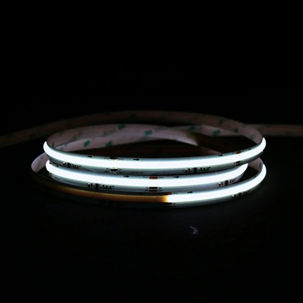 Digital Pixel SPI 2811 COB Strip Cool White 6000K 24V IP20 waterflow led strip
