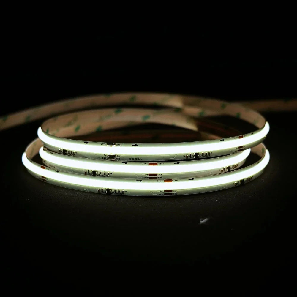 Digital Pixel SPI 2811 COB Strip Natural White 4000K 24V IP20 non waterproof