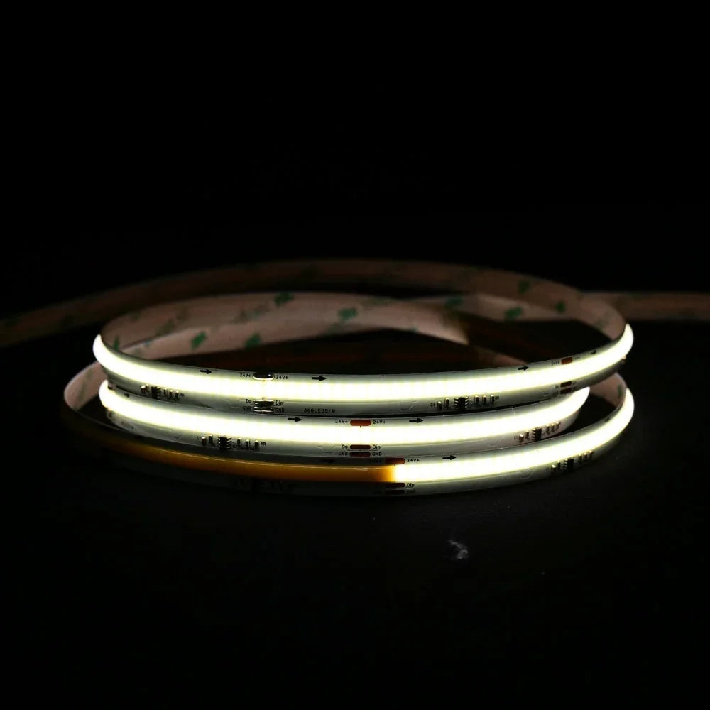 Digital Pixel SPI 2811 COB Strip Natural White 4000K 24V IP20 non waterproof