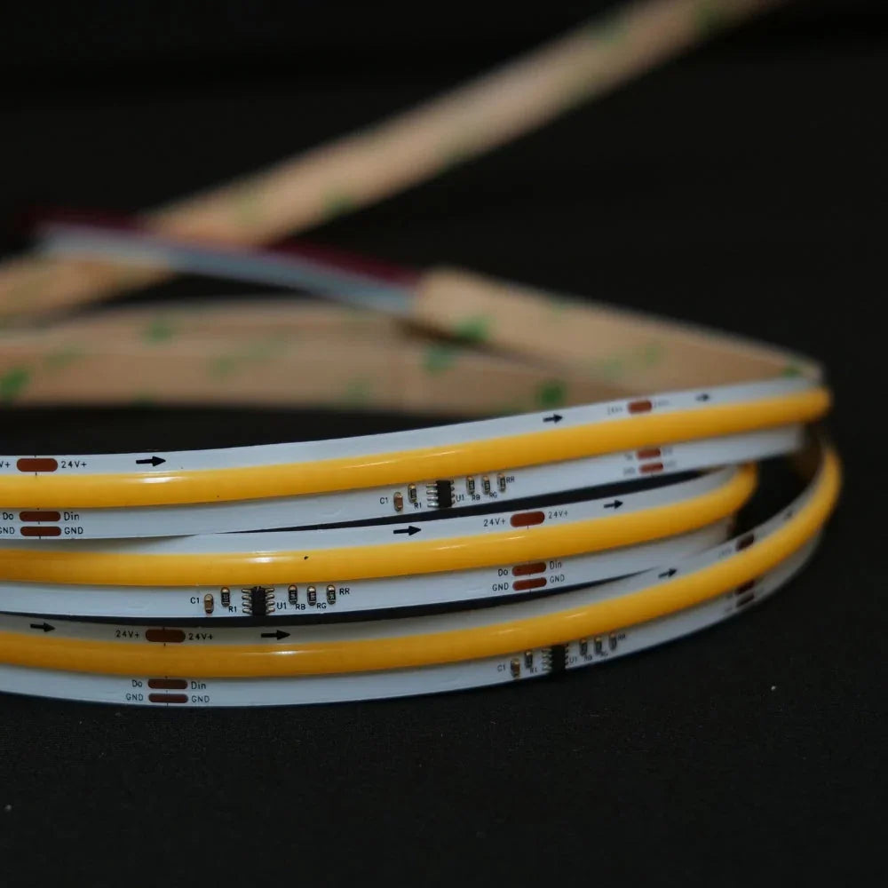 Digital Pixel SPI 2811 COB Strip Natural White 4000K 24V IP20 non waterproof waterflow running water waterflow